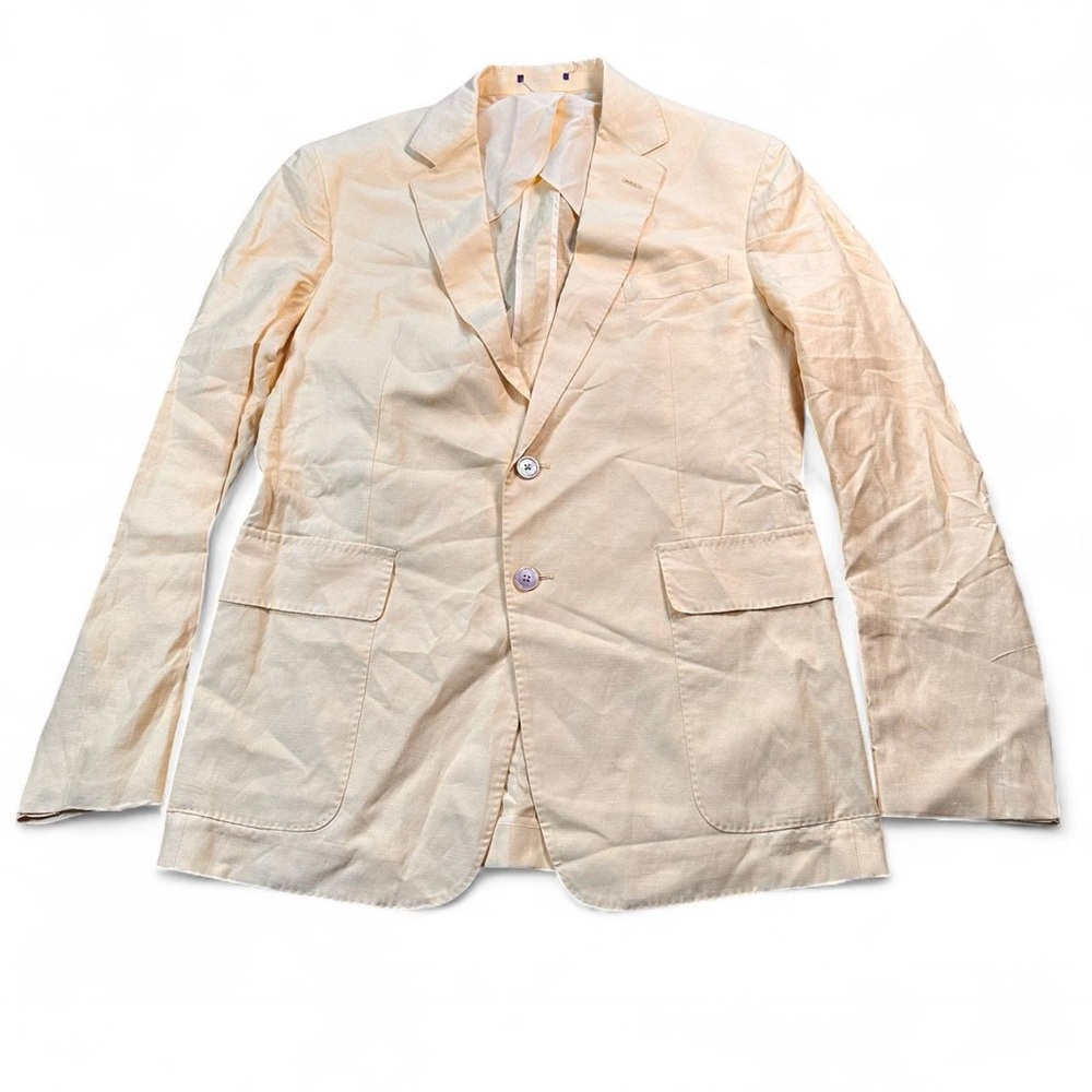 Ralph Lauren Purple Label Men’s Hadley Hand-Tailored‎ Silk Linen Blazer 40R